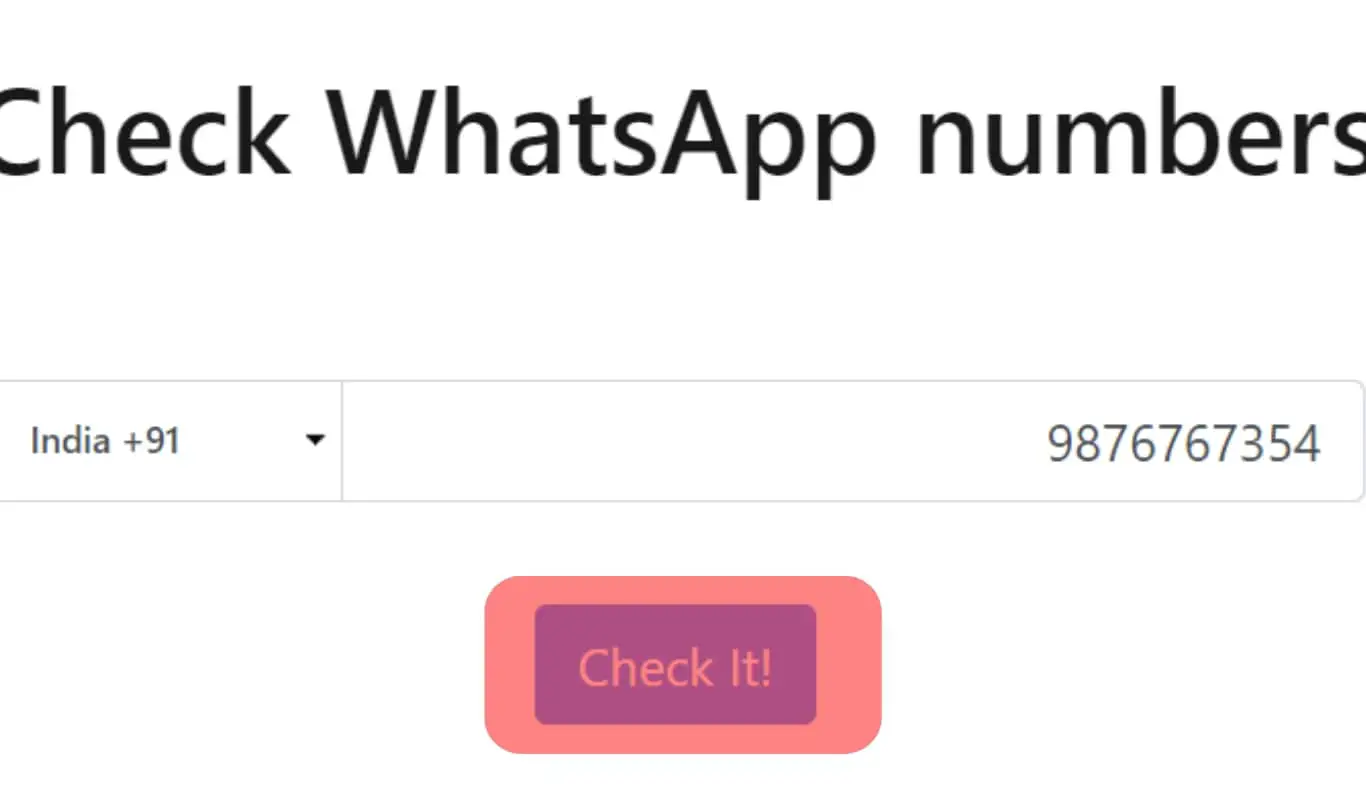 Como revisar WhatsApp Número en línea