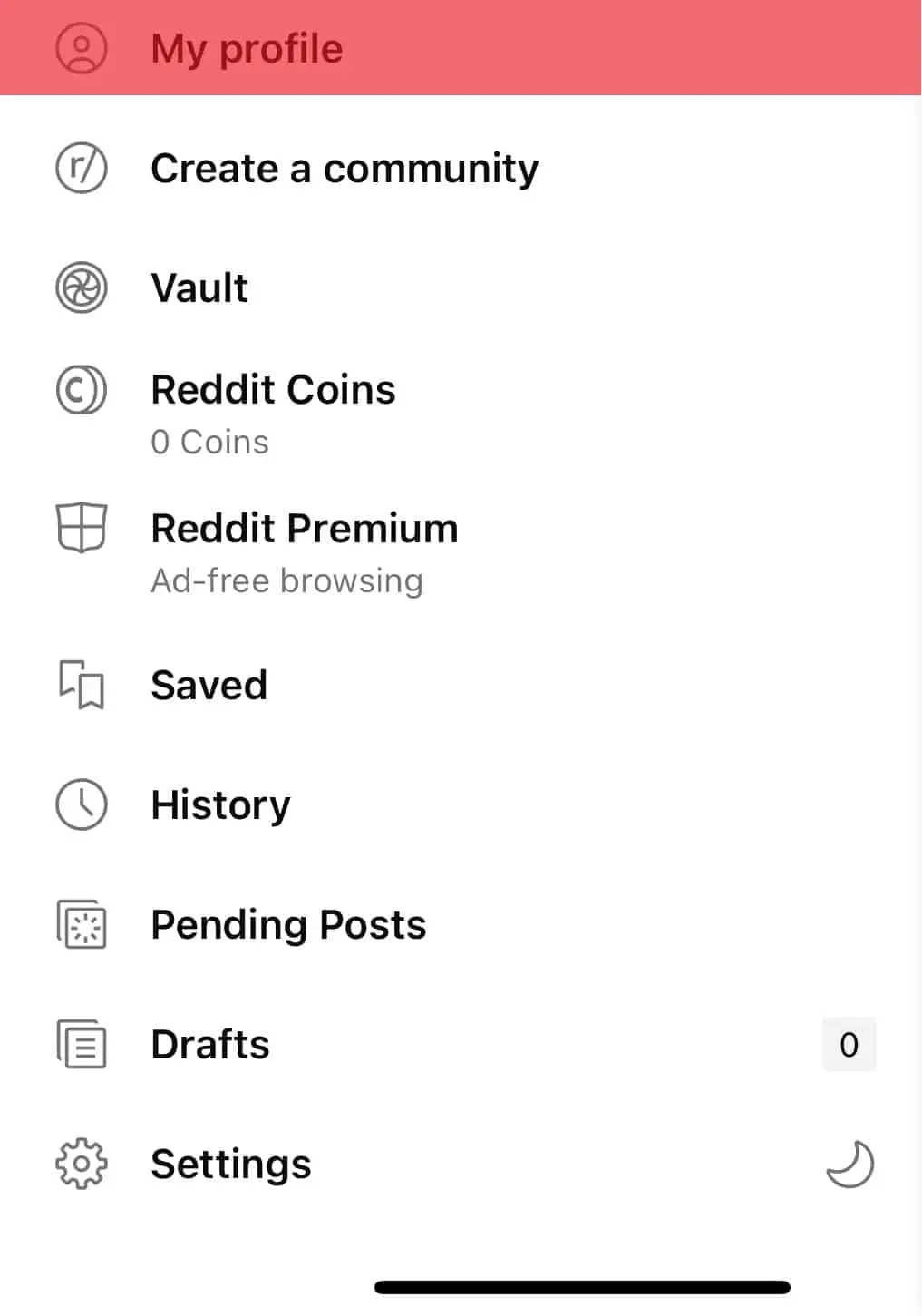Cómo eliminar el historial en Reddit aplicación