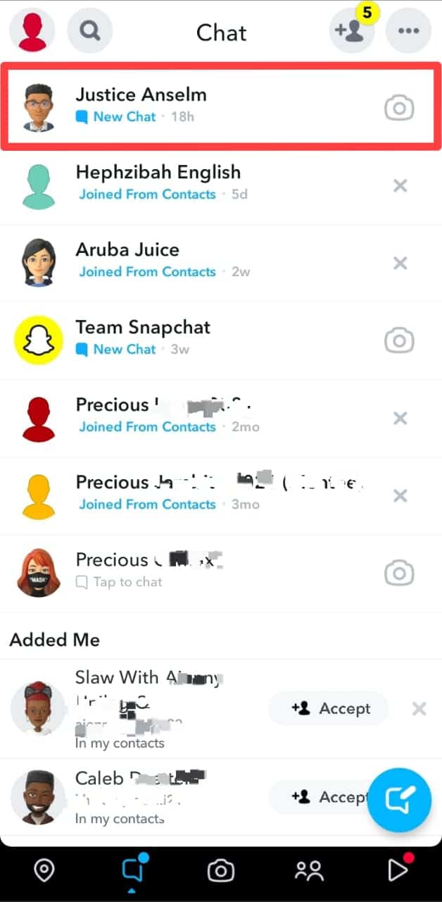 Cómo ocultar conversaciones en Snapchat?