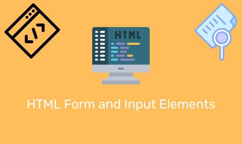 Formulario HTML y elementos de entrada
