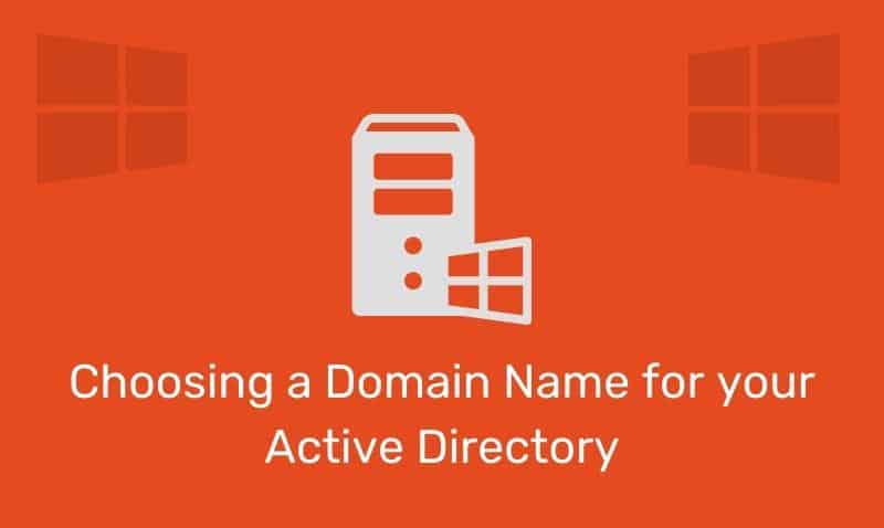 Elegir un nombre de dominio para su Active Directory