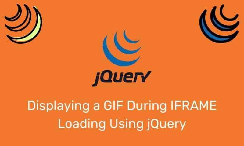 Mostrar un GIF durante la carga de IFRAME usando jQuery