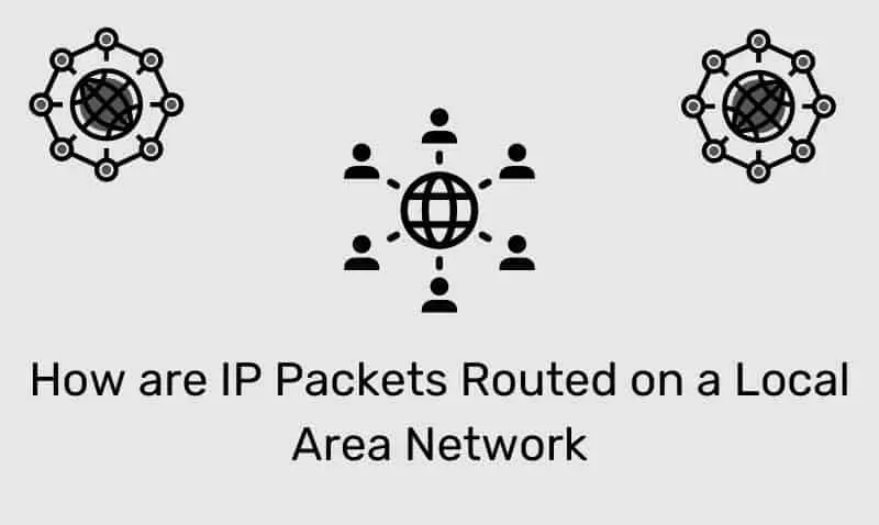¿Cómo se enrutan los paquetes IP en una red de área local?
