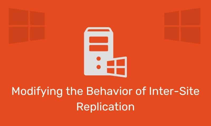 Modificación del comportamiento de la replicación entre sitios