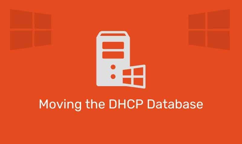 Mover la base de datos DHCP | TIEngranaje