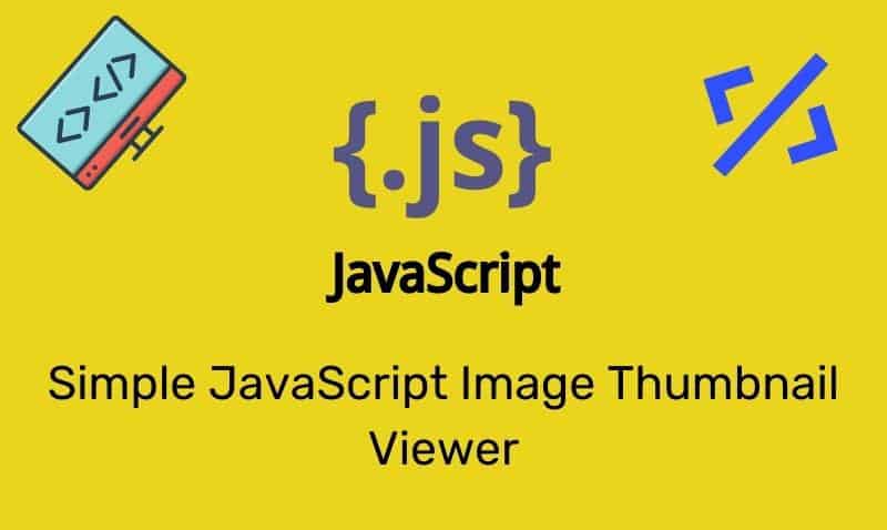 Visor de miniaturas de imágenes de JavaScript simple