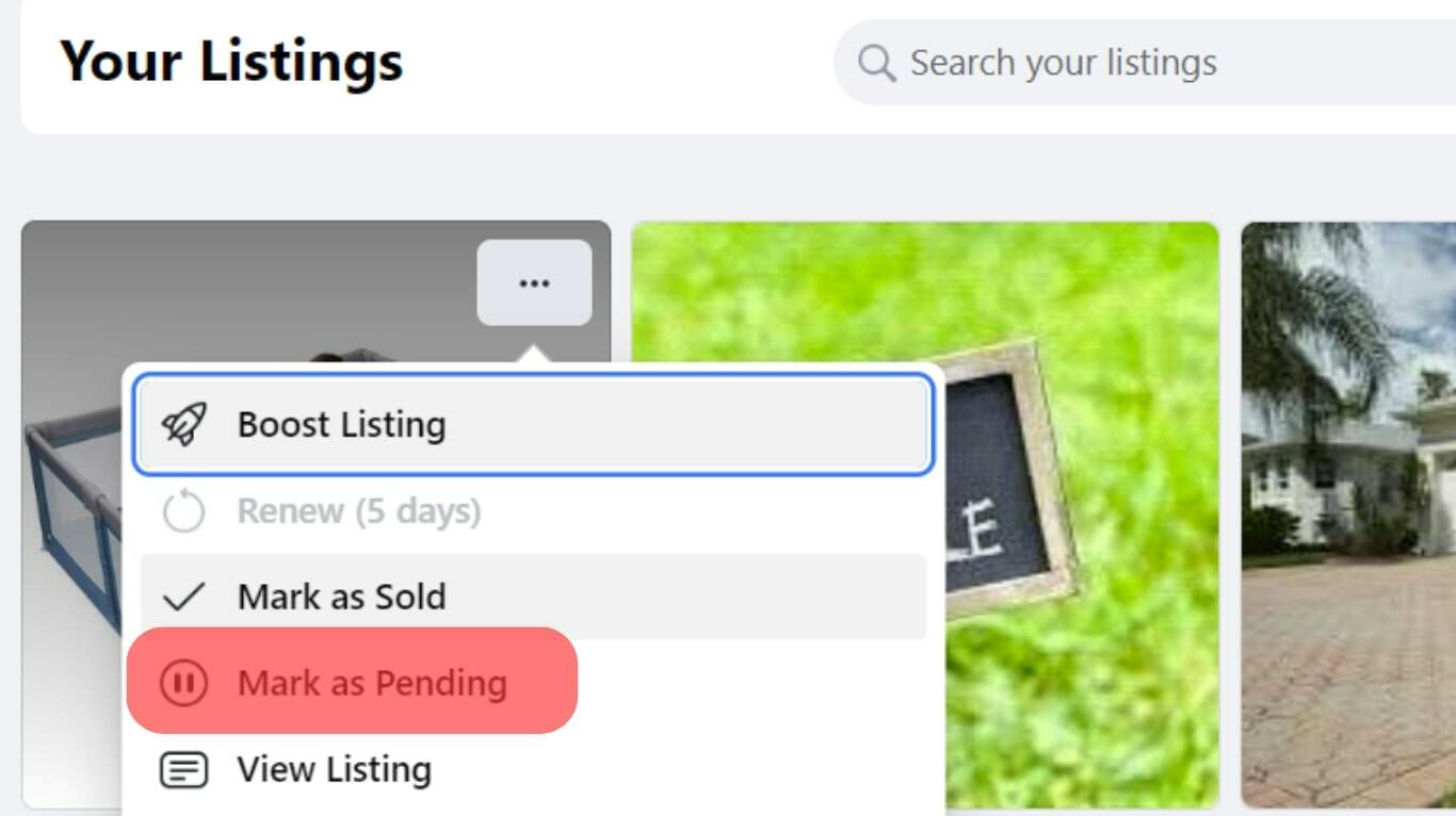 ¿Qué significa «pendiente» en Facebook Marketplace?