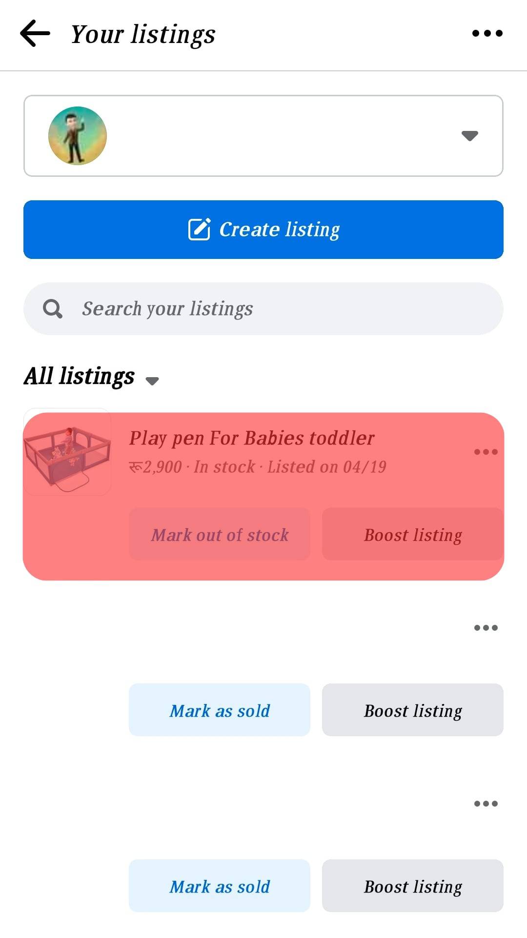 ¿Qué significa «pendiente» en Facebook Marketplace?