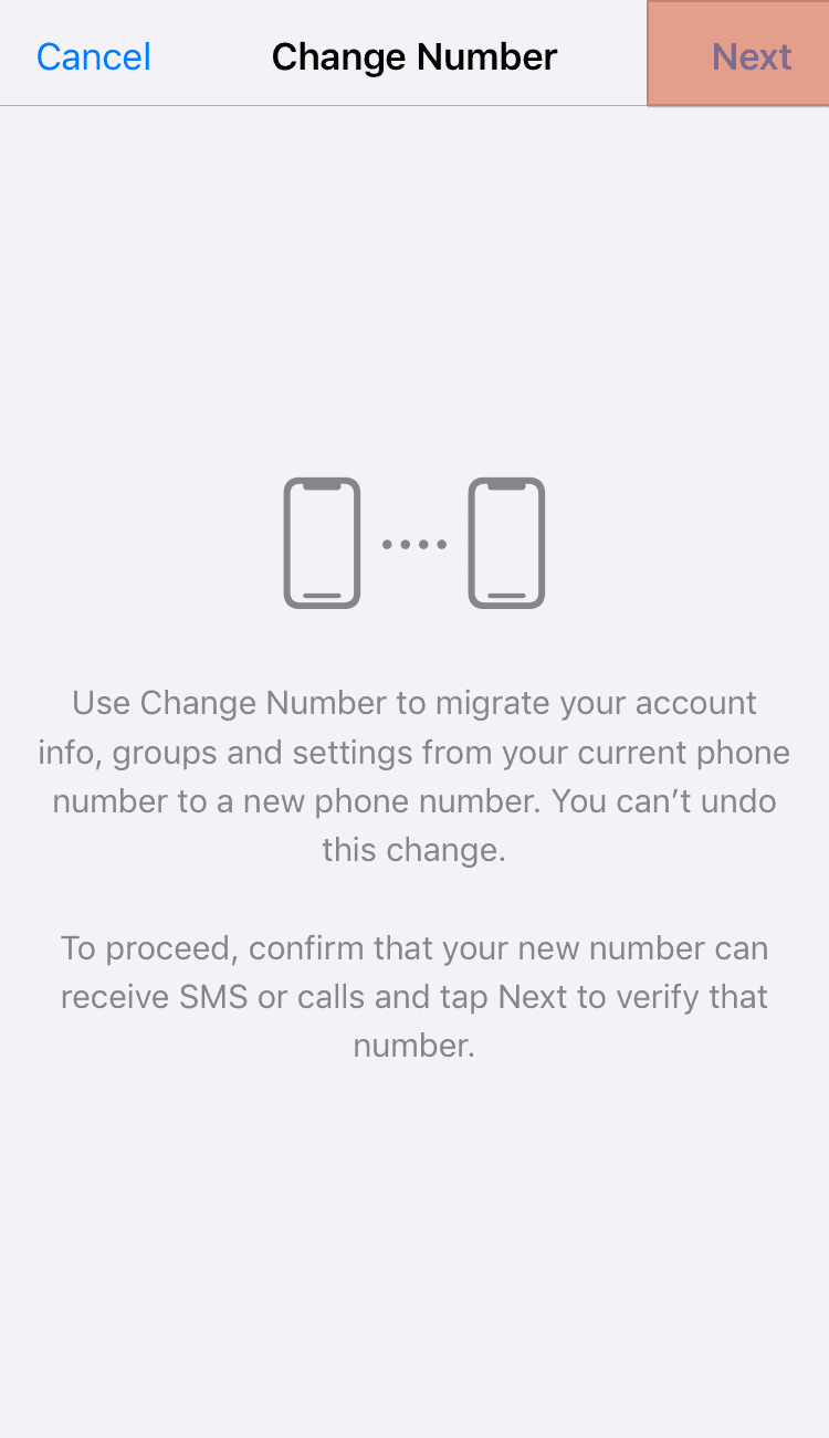 Cambiar WhatsApp Número sin notificar a los contactos