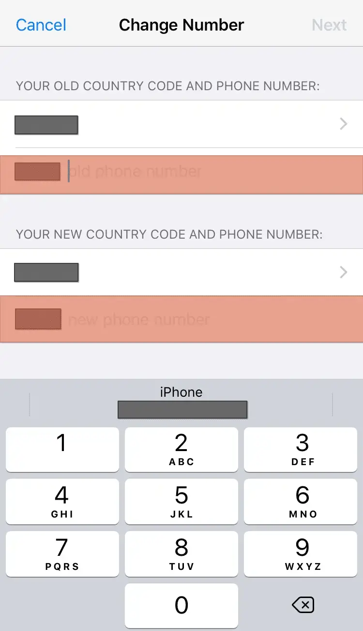 Cambiar WhatsApp Número sin notificar a los contactos