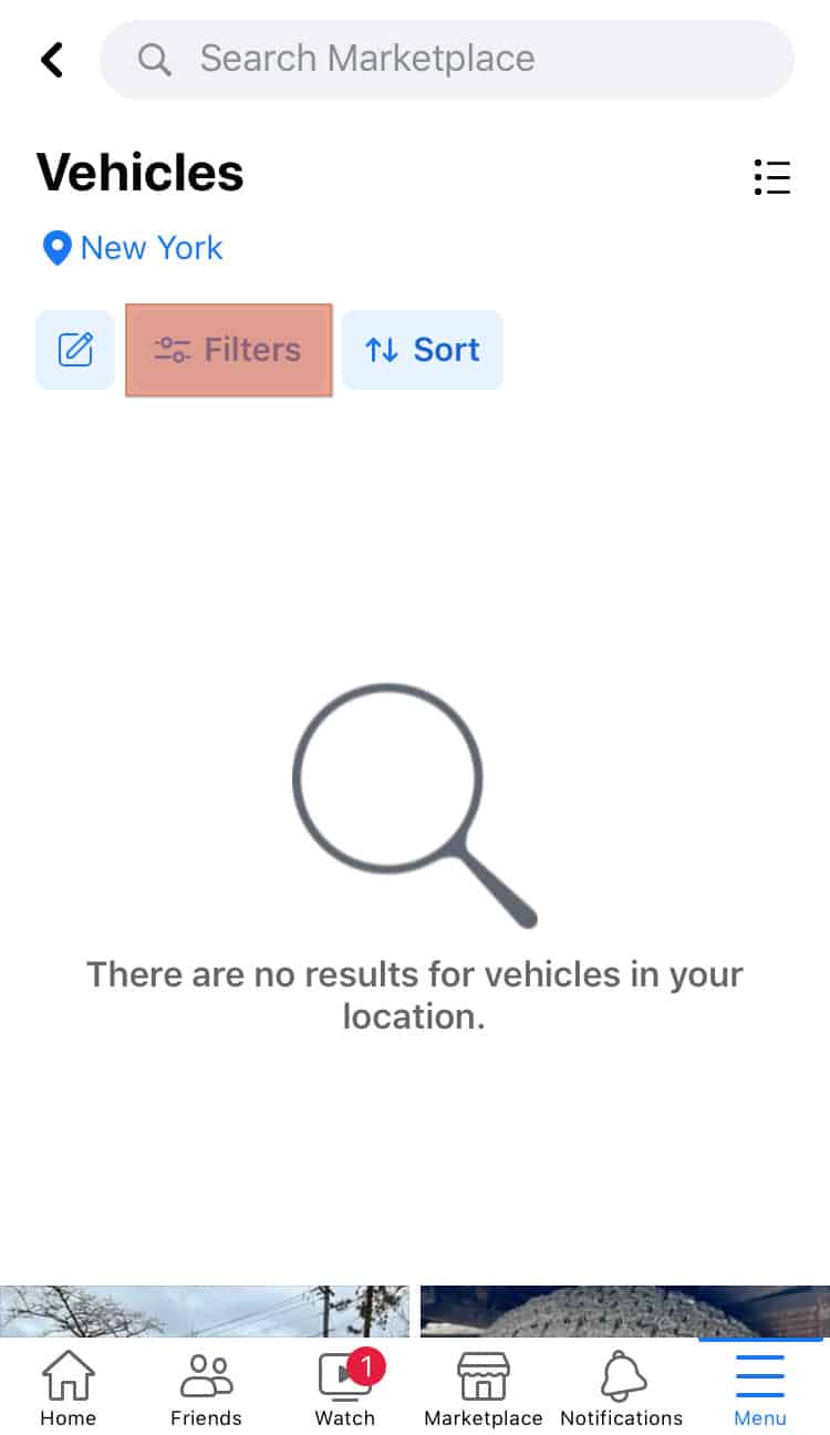 Cómo encontrar un vendedor en particular en Facebook Marketplace