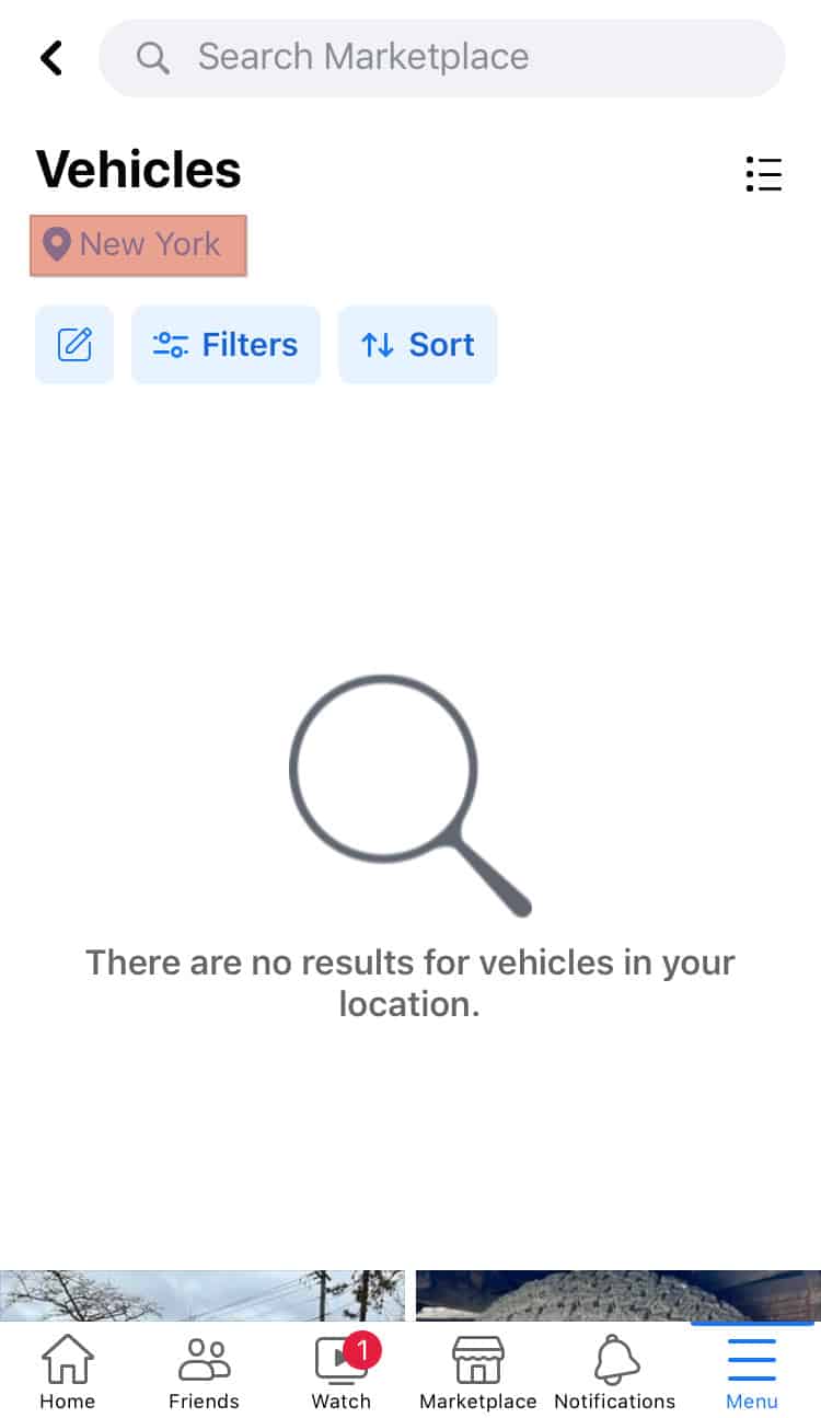 Cómo encontrar un vendedor en particular en Facebook Marketplace
