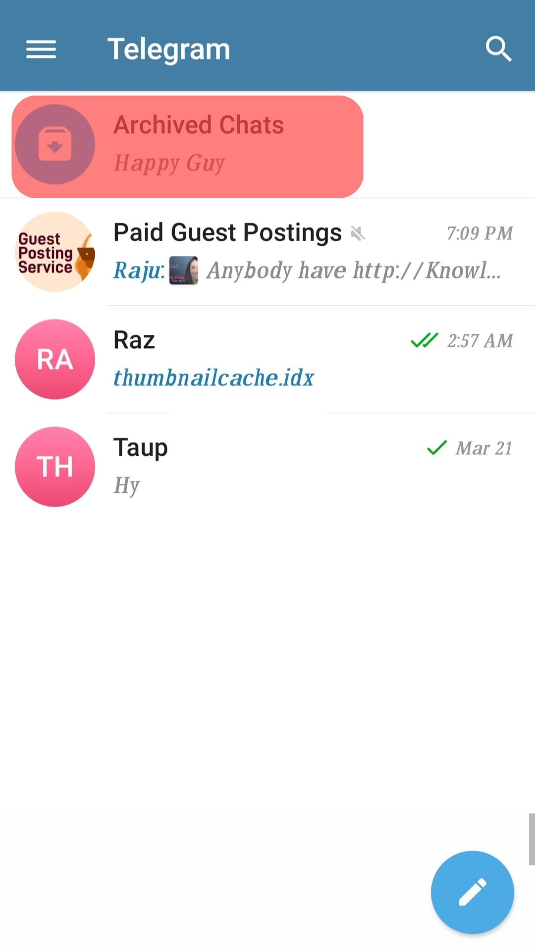 Cómo ocultar grupos en Telegram