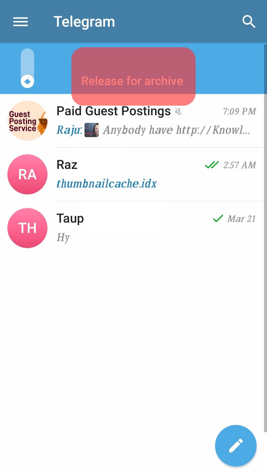 Cómo ocultar grupos en Telegram