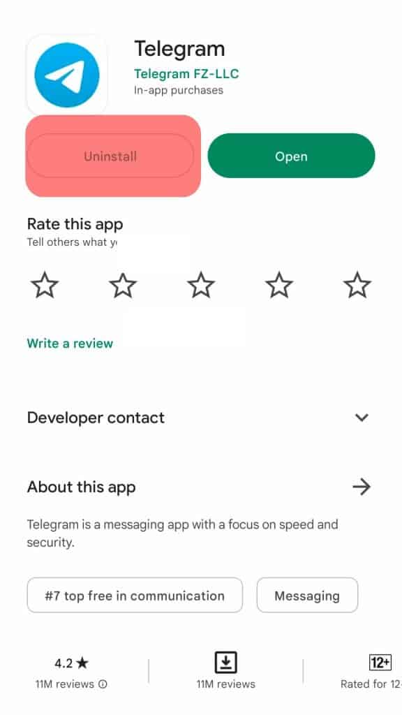 Cómo saber si alguien desinstaló Telegram