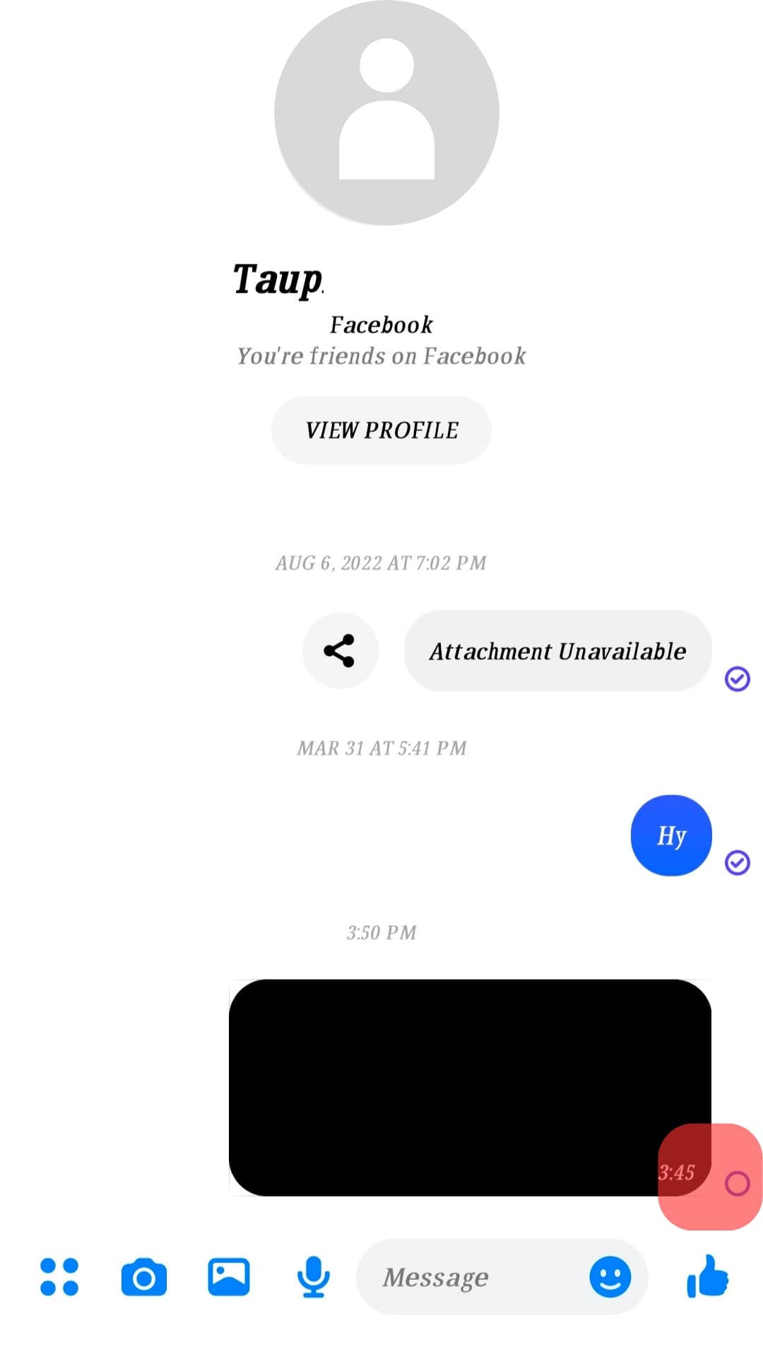 ¿Puedo enviarle un mensaje a alguien que me bloqueó? Messenger?