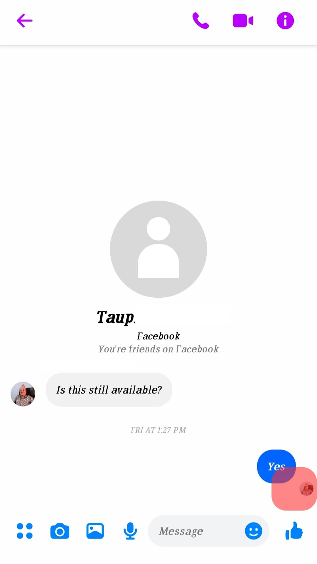 ¿Puedo enviarle un mensaje a alguien que me bloqueó? Messenger?