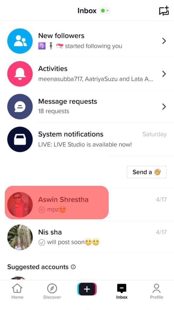 Cómo hacer un chat grupal en TikTok