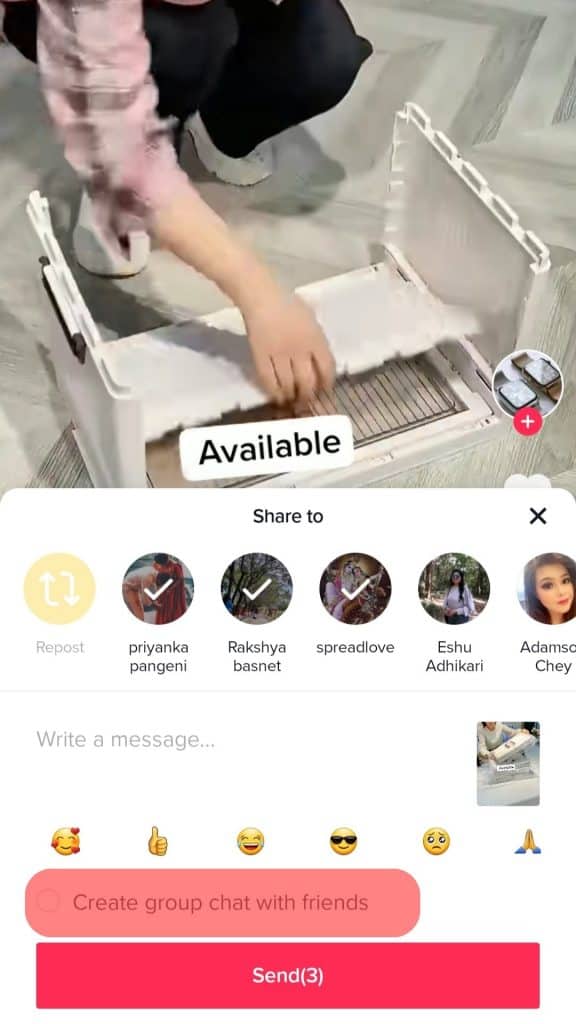 Cómo hacer un chat grupal en TikTok