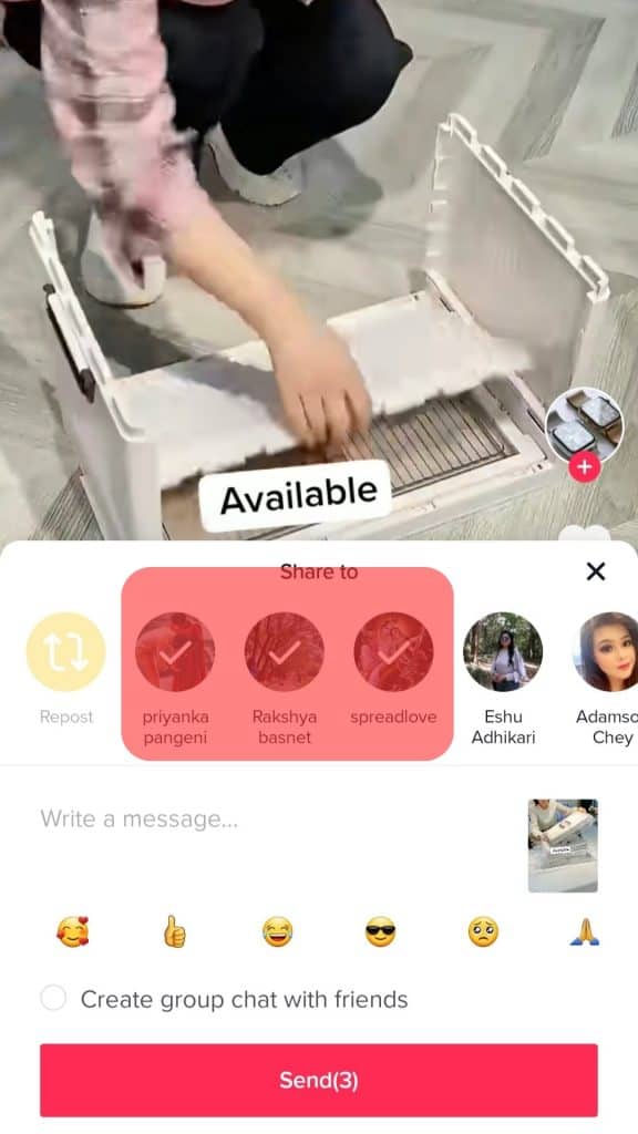 Cómo hacer un chat grupal en TikTok