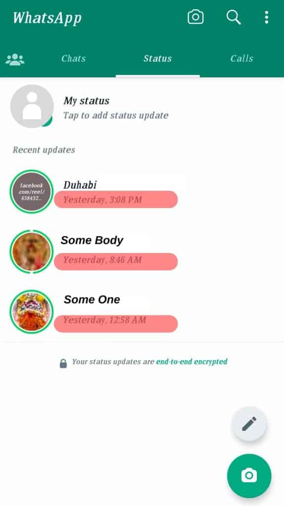 ¿Cuál es la fecha debajo? WhatsApp ¿Estado?