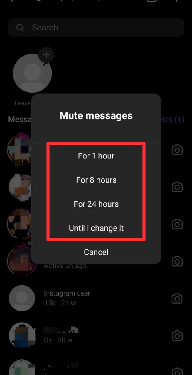 Cómo ocultar chats en Instagram?