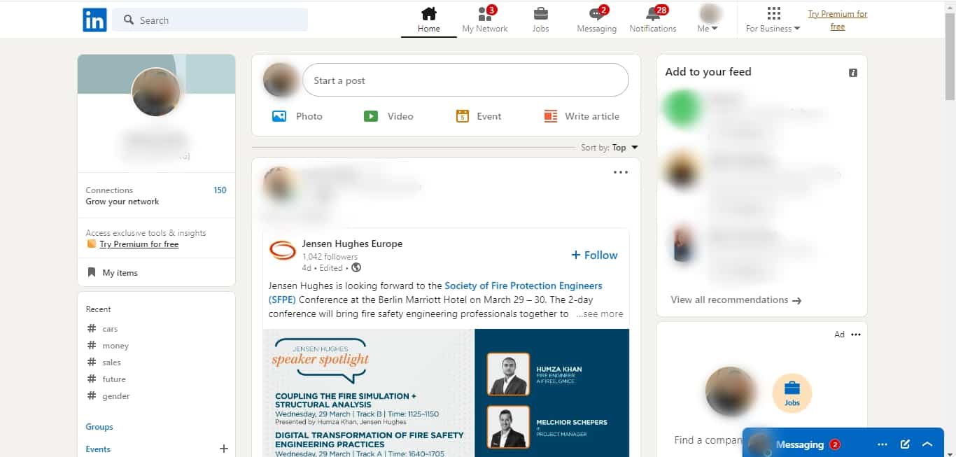 Como actualizar LinkedIn Perfil sin notificar a los contactos