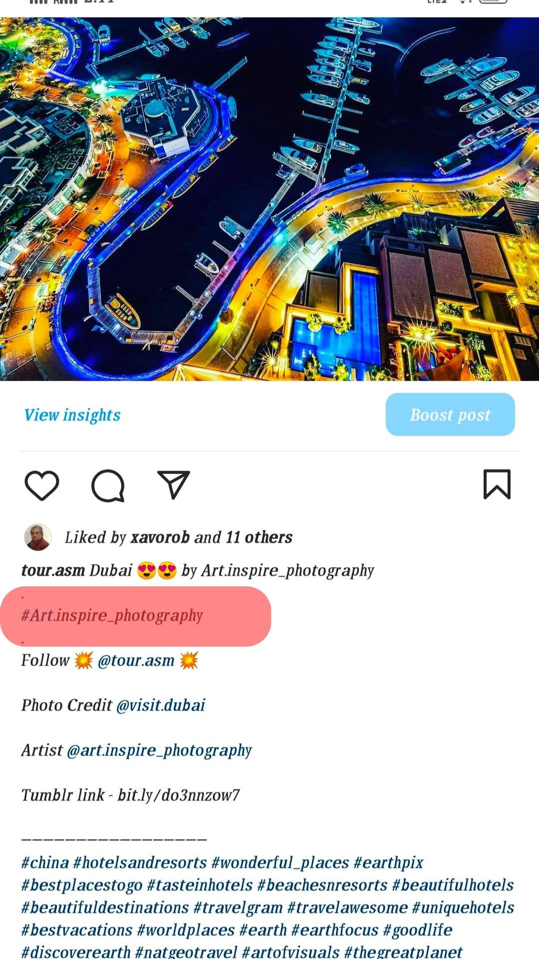Cómo dar crédito de foto en Instagram