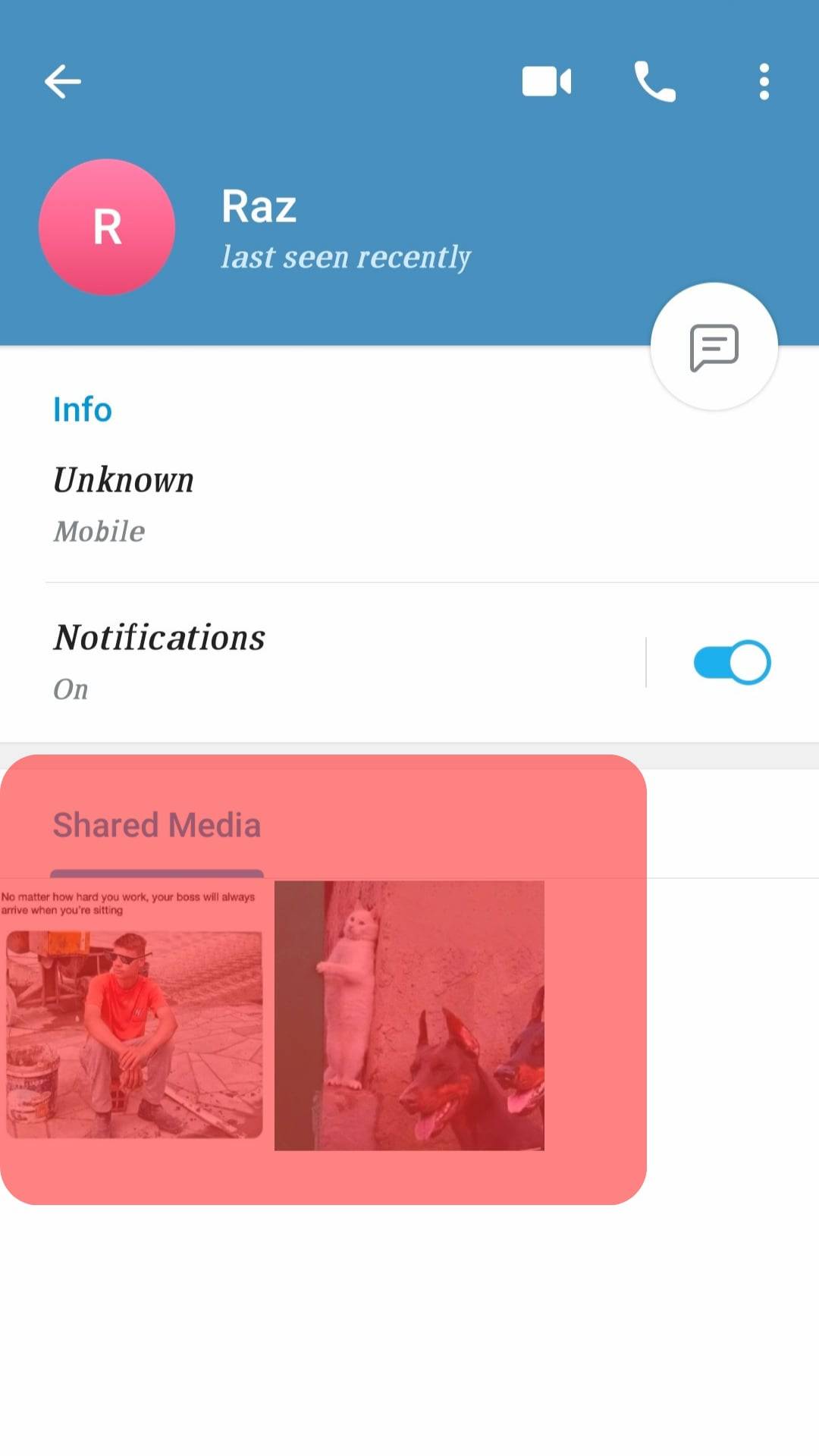 Hace Telegram ¿Notificar cuando guardas una foto?