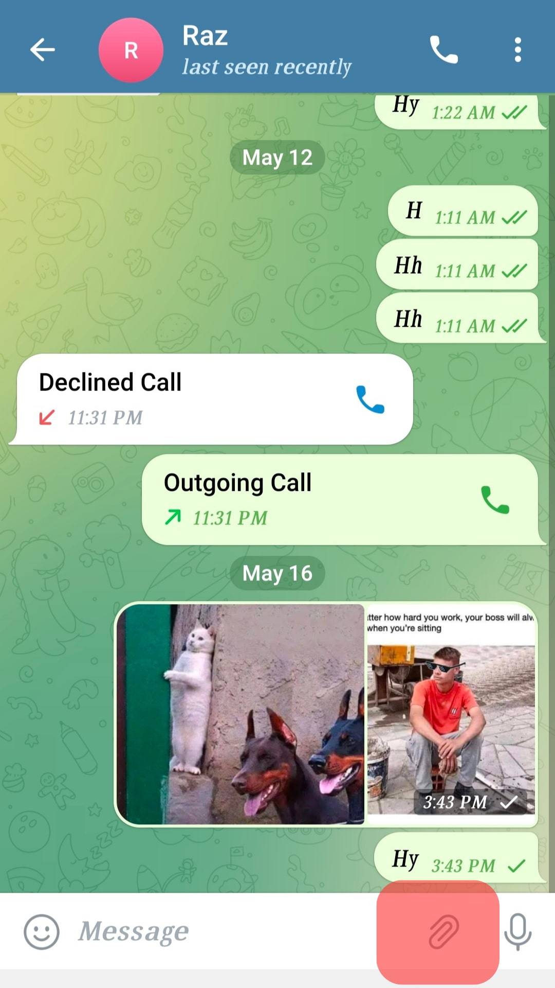 Hace Telegram ¿Notificar cuando guardas una foto?