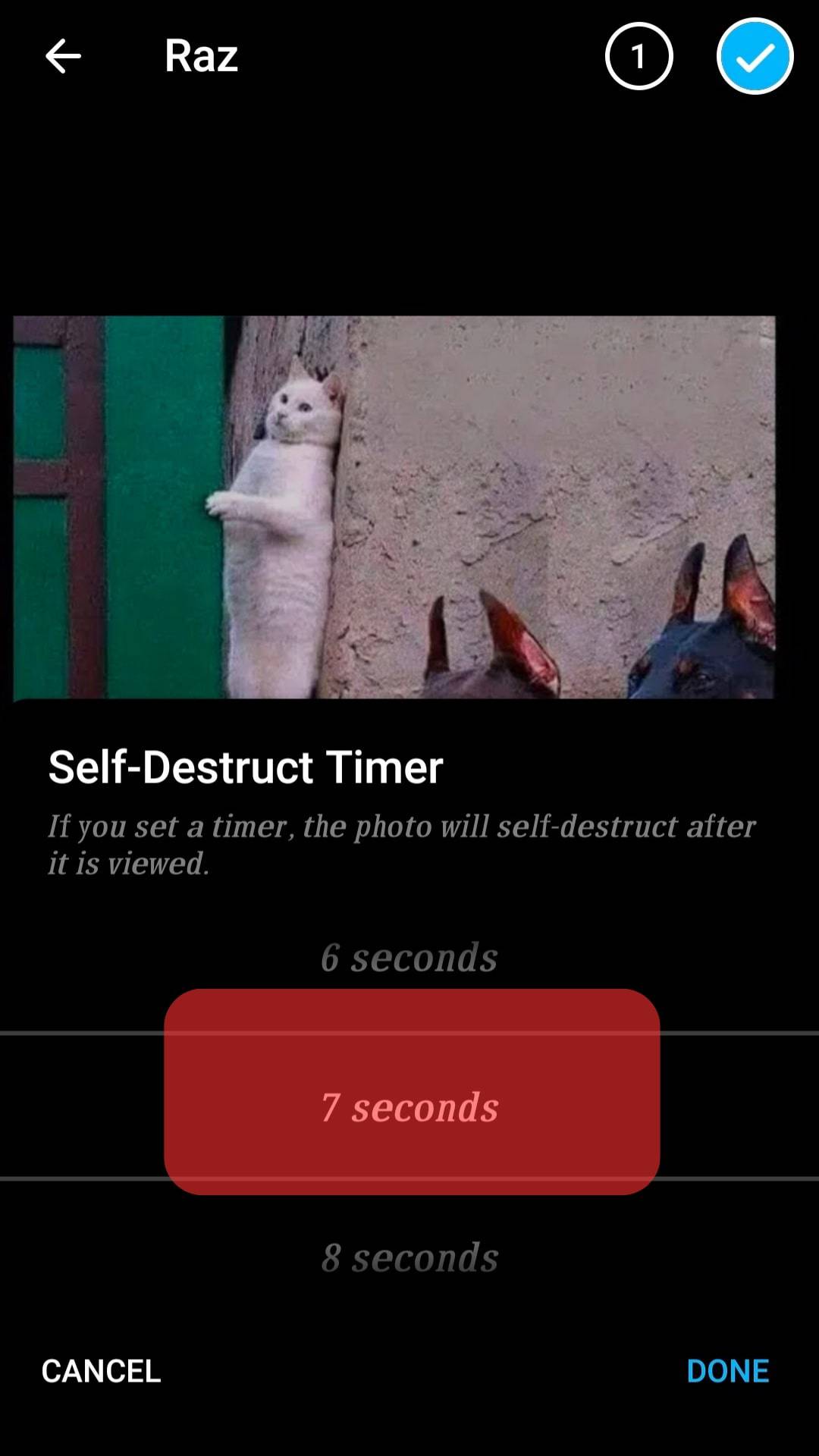 Hace Telegram ¿Notificar cuando guardas una foto?