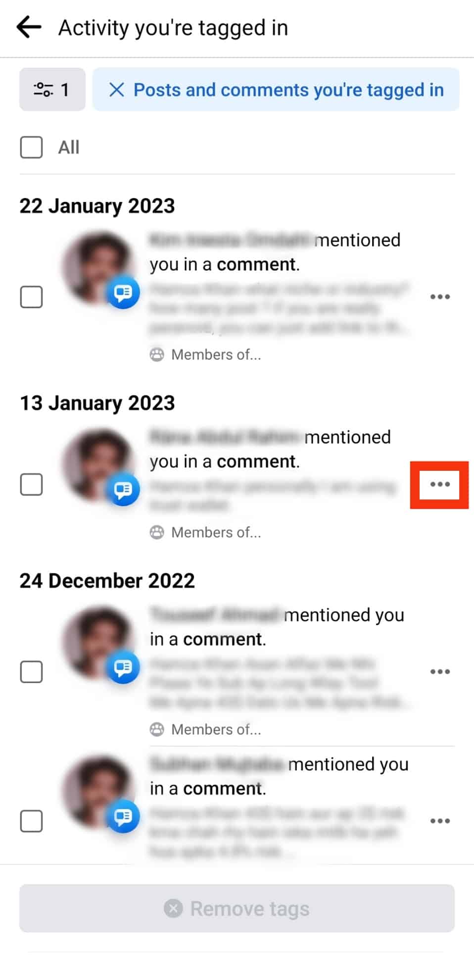¿Cómo desetiquetarse de un comentario de Facebook? ¿Cómo desetiquetarse de un comentario de Facebook?