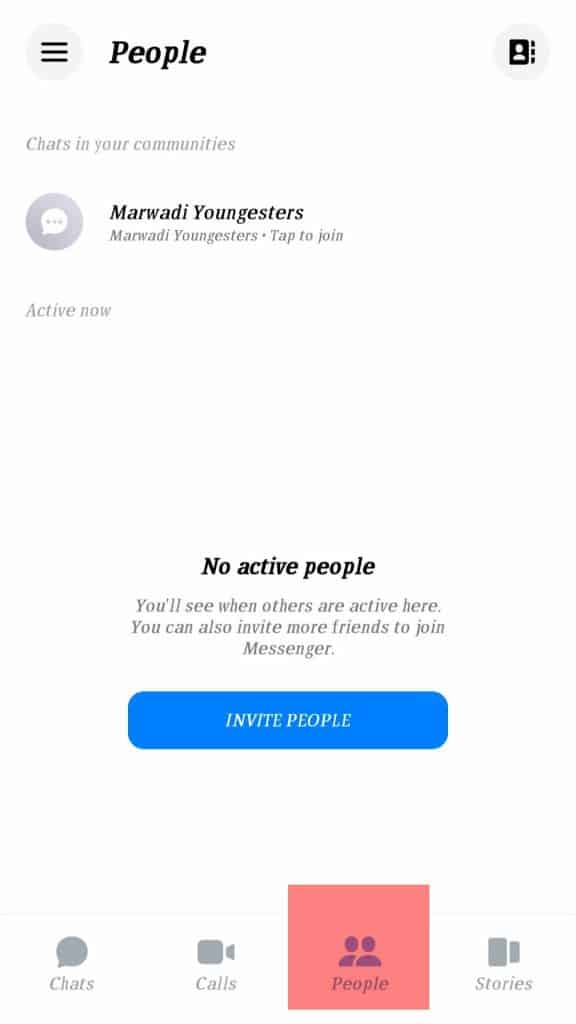 ¿Por qué hay alguien en la parte superior de mi Messenger?