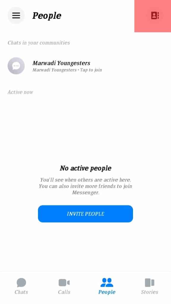 ¿Por qué hay alguien en la parte superior de mi Messenger?
