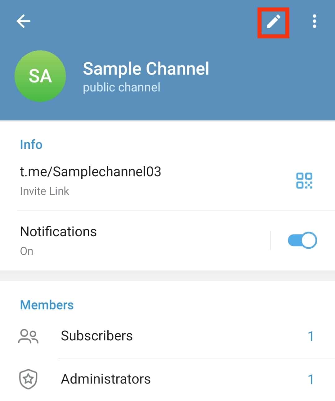 Cómo cambiar Telegram Enlace de canal