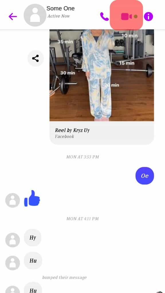 ¿Qué hace el punto verde al lado de la cámara? Messenger ¿Significar?