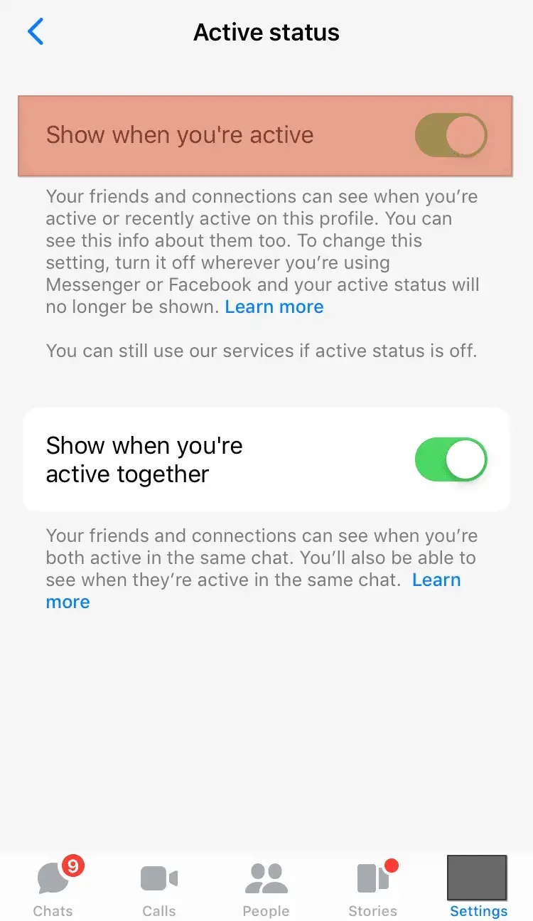 ¿Por qué desapareció el último tiempo activo en Messenger?