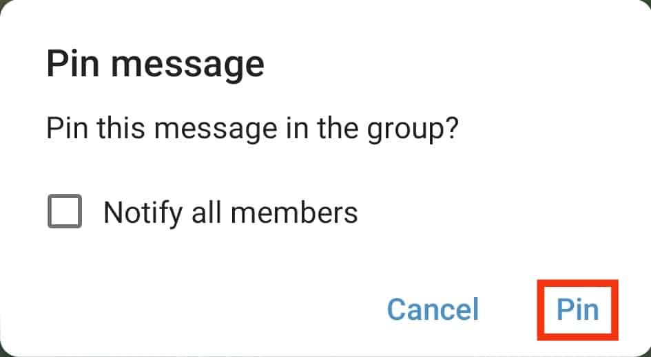 Cómo ver mensajes anclados en Telegram