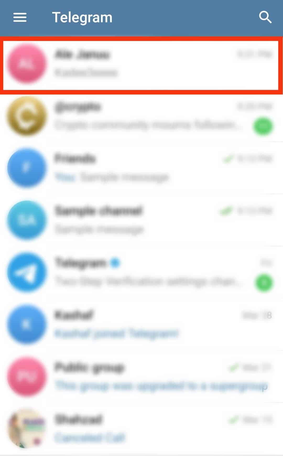 Cómo ver mensajes anclados en Telegram