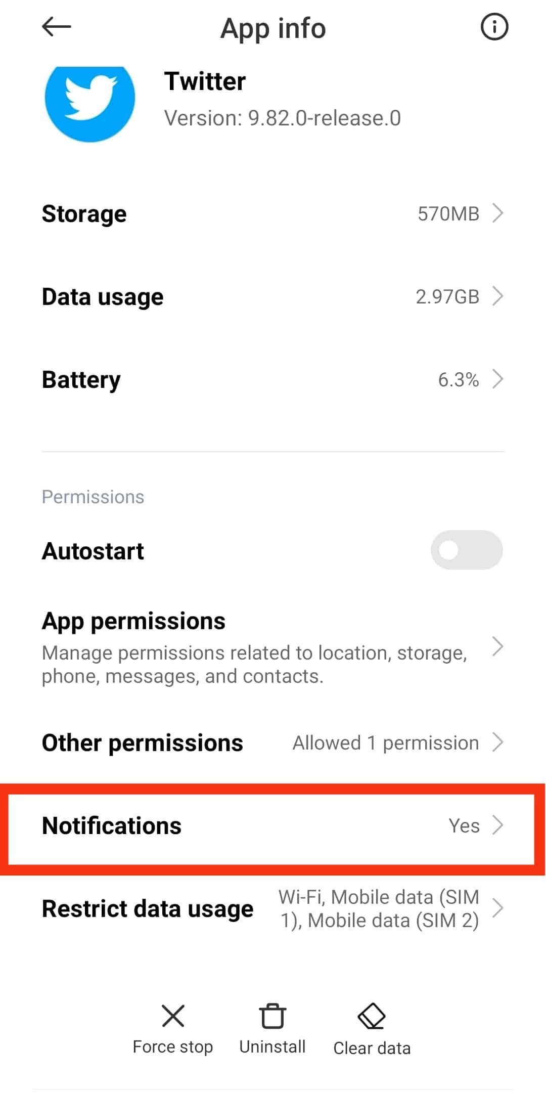 Cómo cambiar Twitter Sonido de notificación