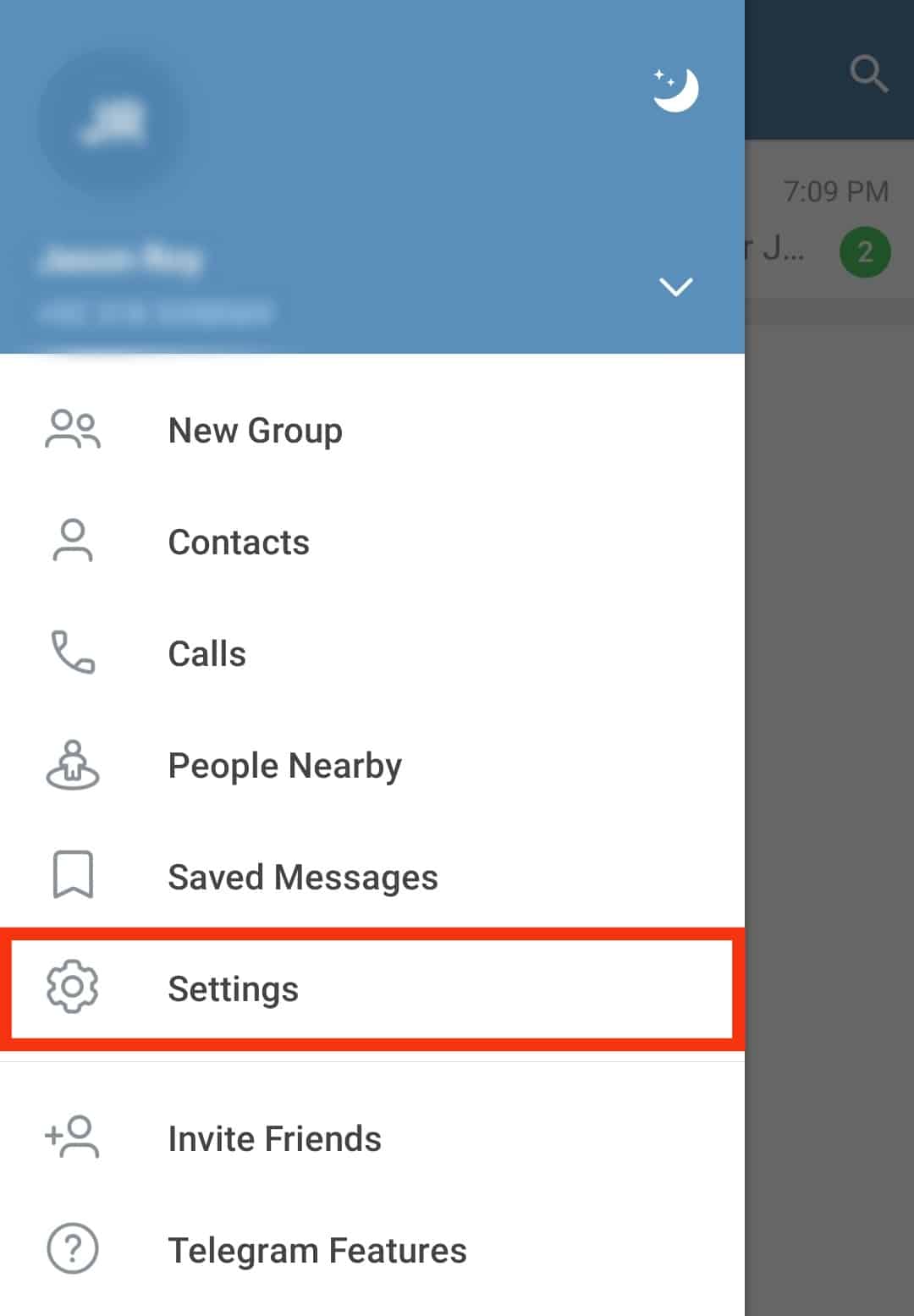 Cómo eliminar contactos en Telegram