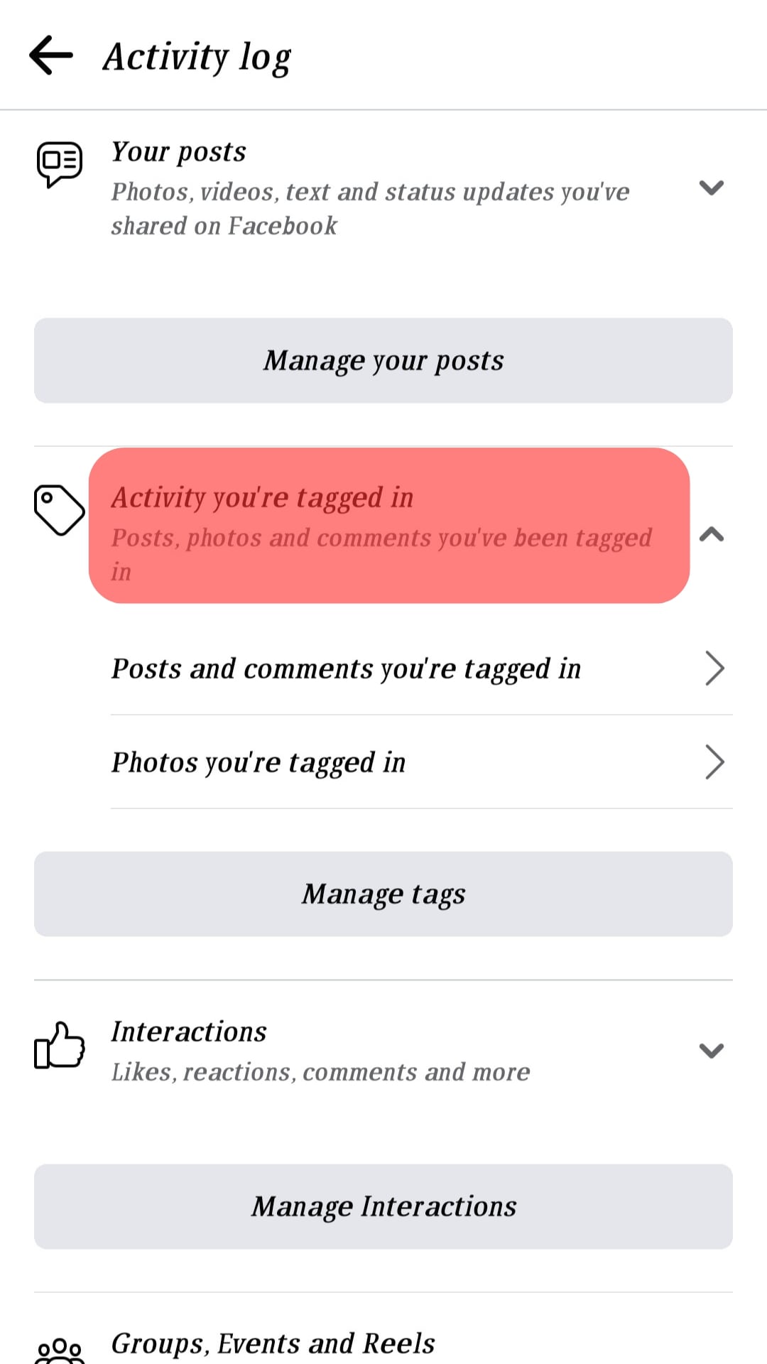 ¿Cómo eliminar una mención en Facebook?
