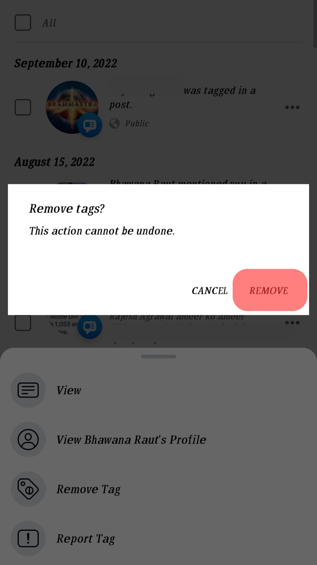¿Cómo eliminar una mención en Facebook?