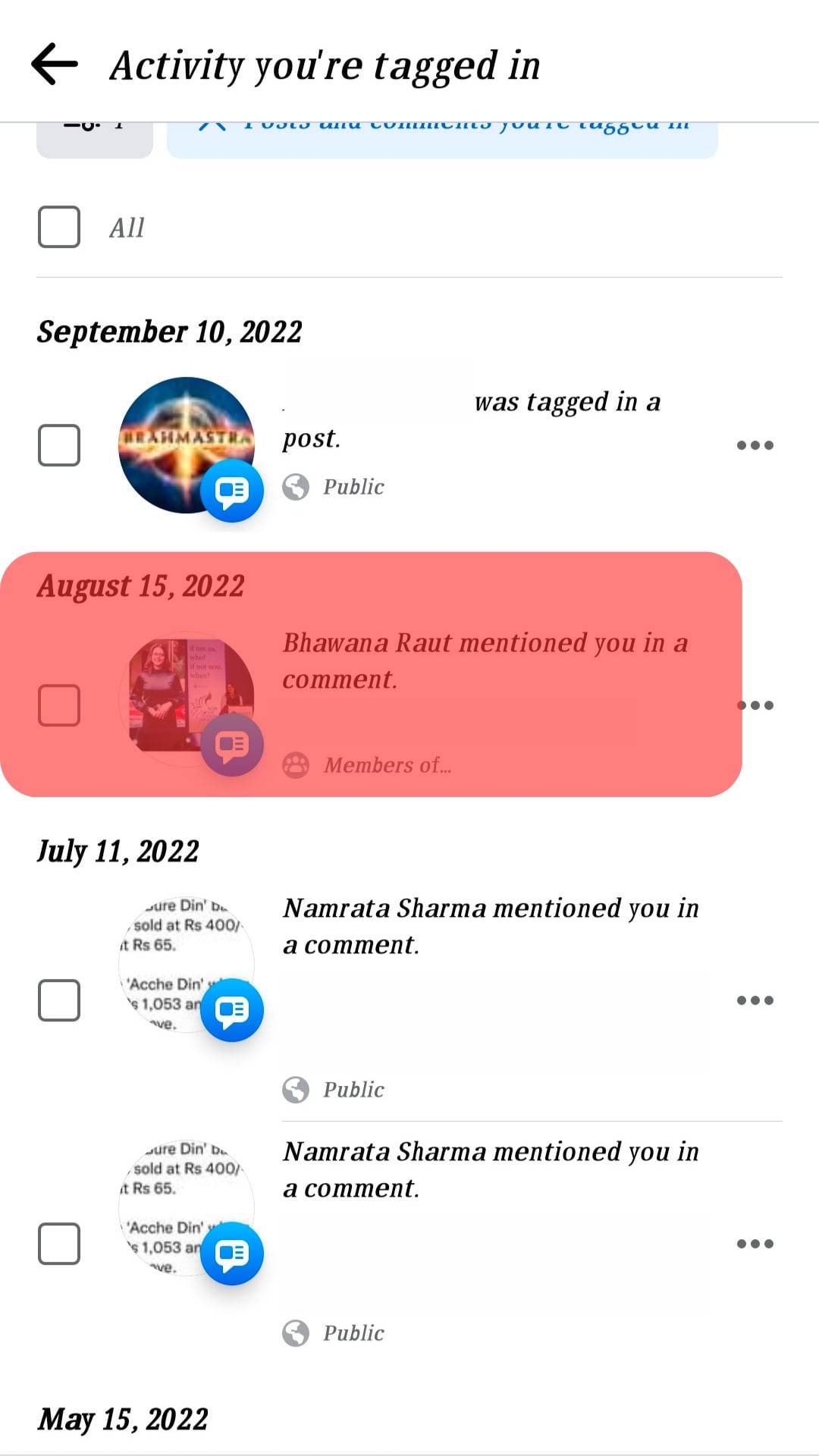 ¿Cómo eliminar una mención en Facebook?