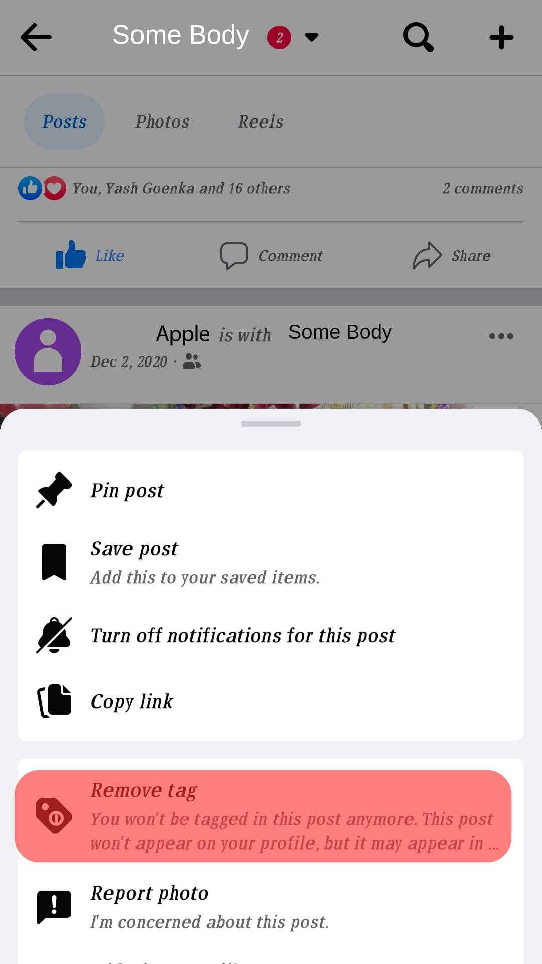 ¿Cómo eliminar una mención en Facebook?