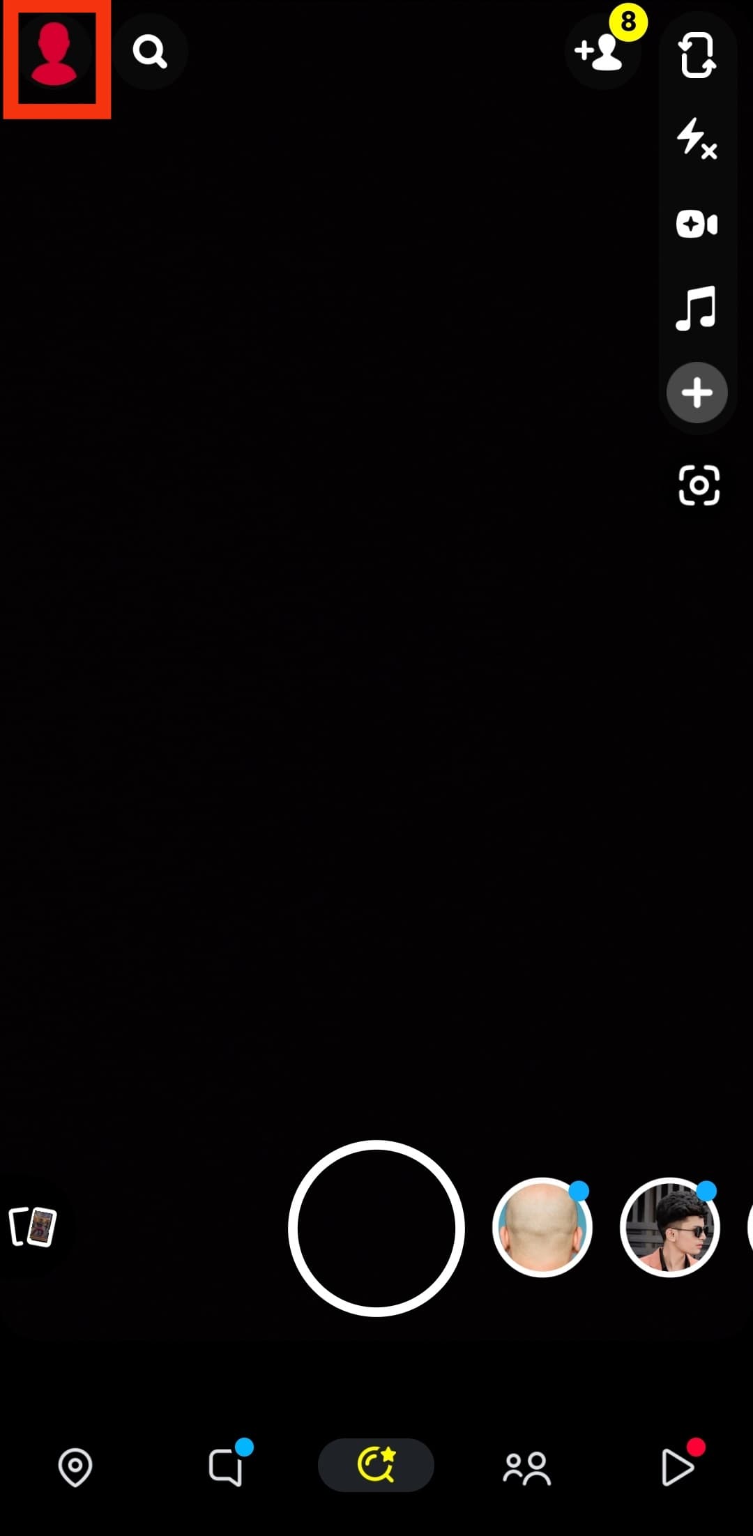 Cómo ver amigos mutuos en Snapchat