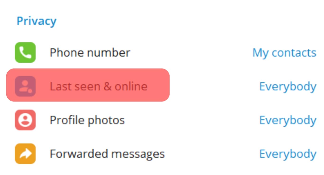 ¿Qué significa el punto verde en Telegram?