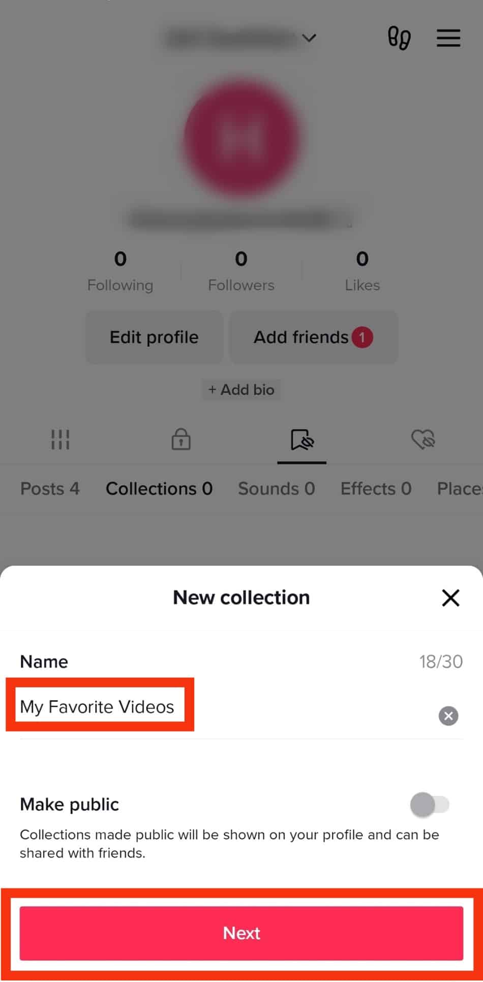 Cómo hacer carpetas en TikTok?
