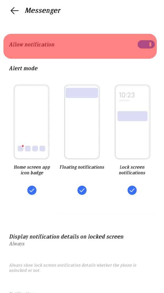 ¿Por qué es mi Messenger ¿No suena?