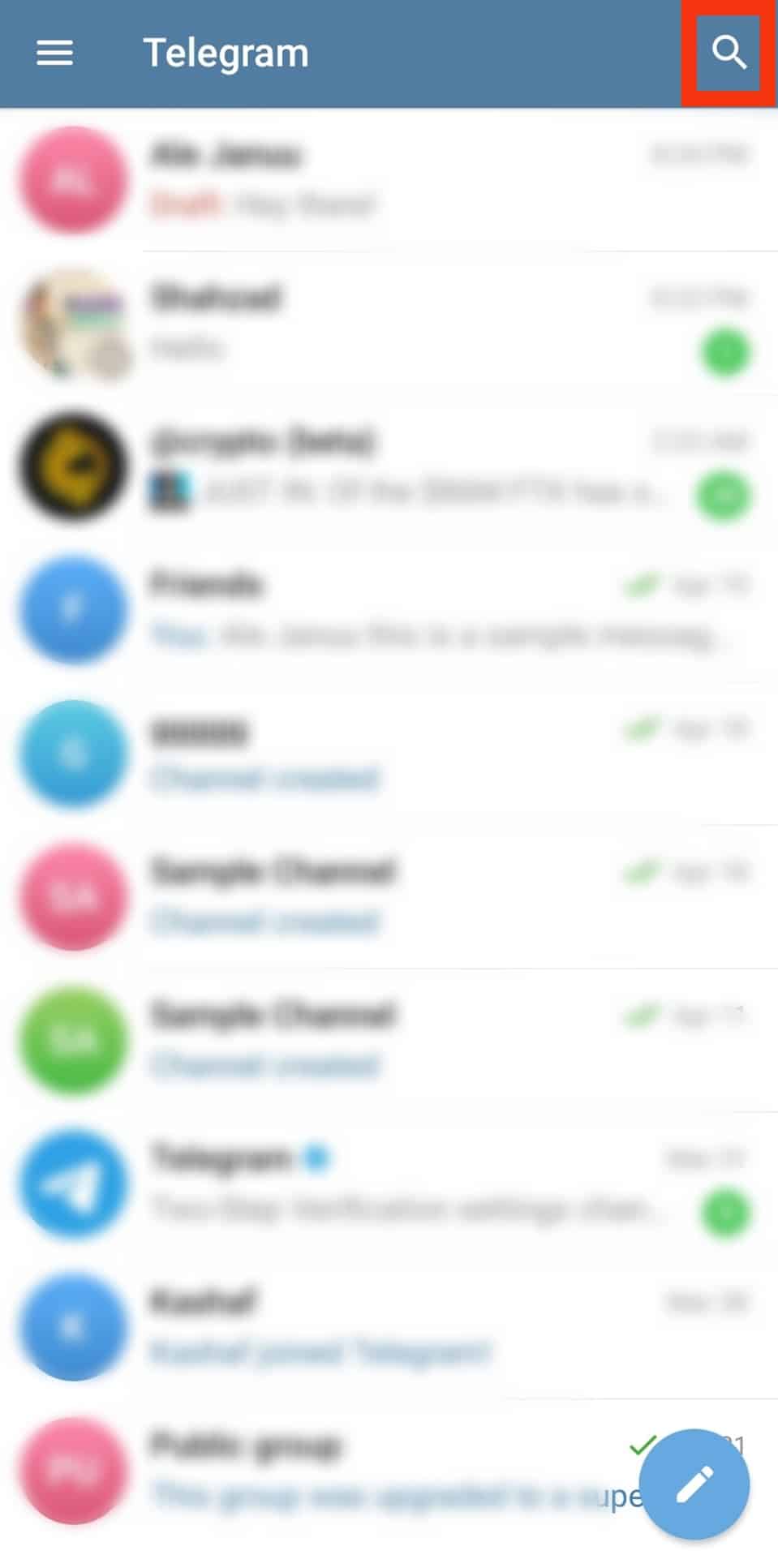 Cómo seguir a alguien en Telegram?